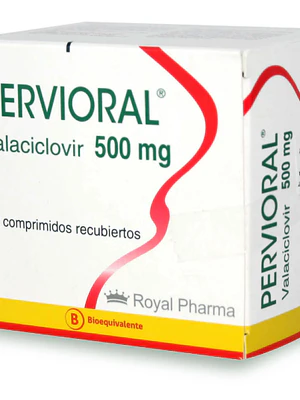 Pervioral (B) Valaciclovir 500 mg 42 Comprimidos recubiertos.