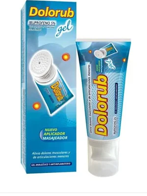 Dolorub Ibuprofeno 5 % Gel 60 g aplicador masajeador.