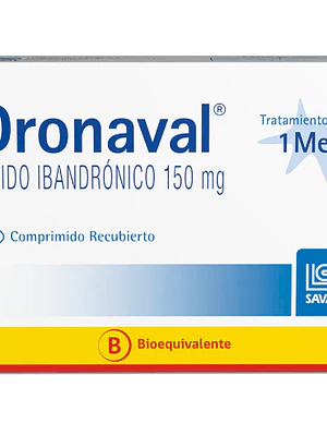 Dronaval (B) Ácido ibandrónico 150 mg 1 Comprimido.