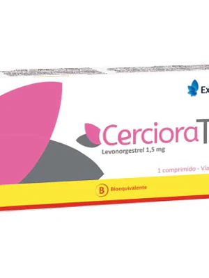 Cerciora T (B) Levonorgestrel 1,5 mg 1 Comprimido.