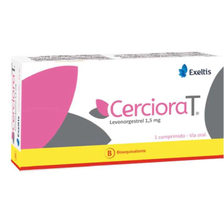 Cerciora T (B) Levonorgestrel 1,5 mg 1 Comprimido. 1
