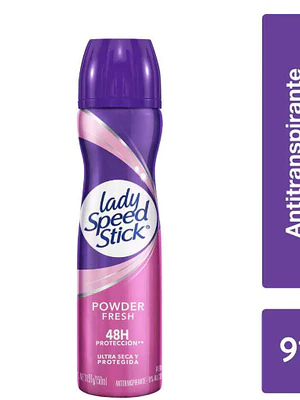 Lady speed Desodorante Powder fresh Spray 150 ml.