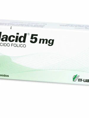 Folacid Ácido fólico 5 mg 30 Comprimidos.