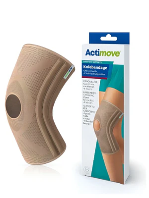 Actimove Soporte de rodilla, rótula  abierta Talla XL Beige.