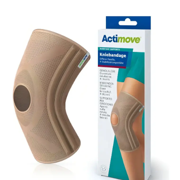 Actimove Soporte de rodilla, rótula  abierta Talla XL Beige. 1