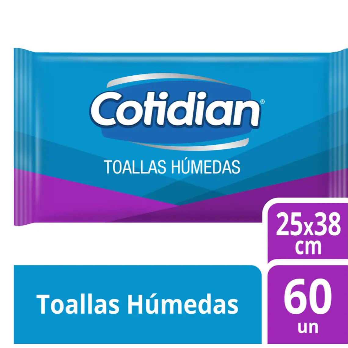 Cotidian Toallas húmedas Extra grande 60 Unidades. 1