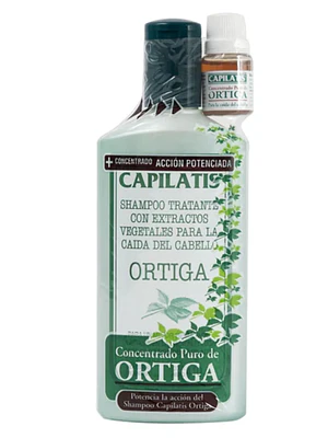Capilatis Shampoo Ortiga 410 ml + Concentrado puro de ortiga.