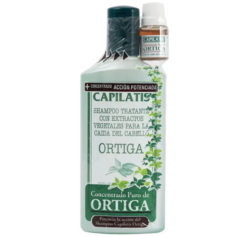 Capilatis Shampoo Ortiga 410 ml + Concentrado puro de ortiga. 1