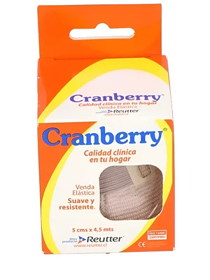 Venda elástica piel 5 cm x 4,5 mt. Cranberry, Reutter