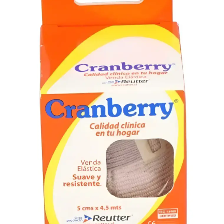 Venda elástica piel 5 cm x 4,5 mt. Cranberry, Reutter 1