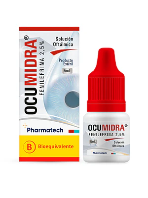 Ocumidra (B) Fenilefrina 2,5 % Solución oftálmica 5 ml.