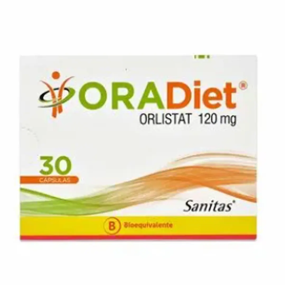 OraDiet  (B) Orlistat 120 mg 30 Cápsulas. 1