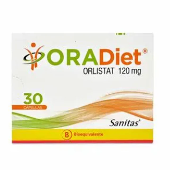 OraDiet  (B) Orlistat 120 mg 30 Cápsulas. 1