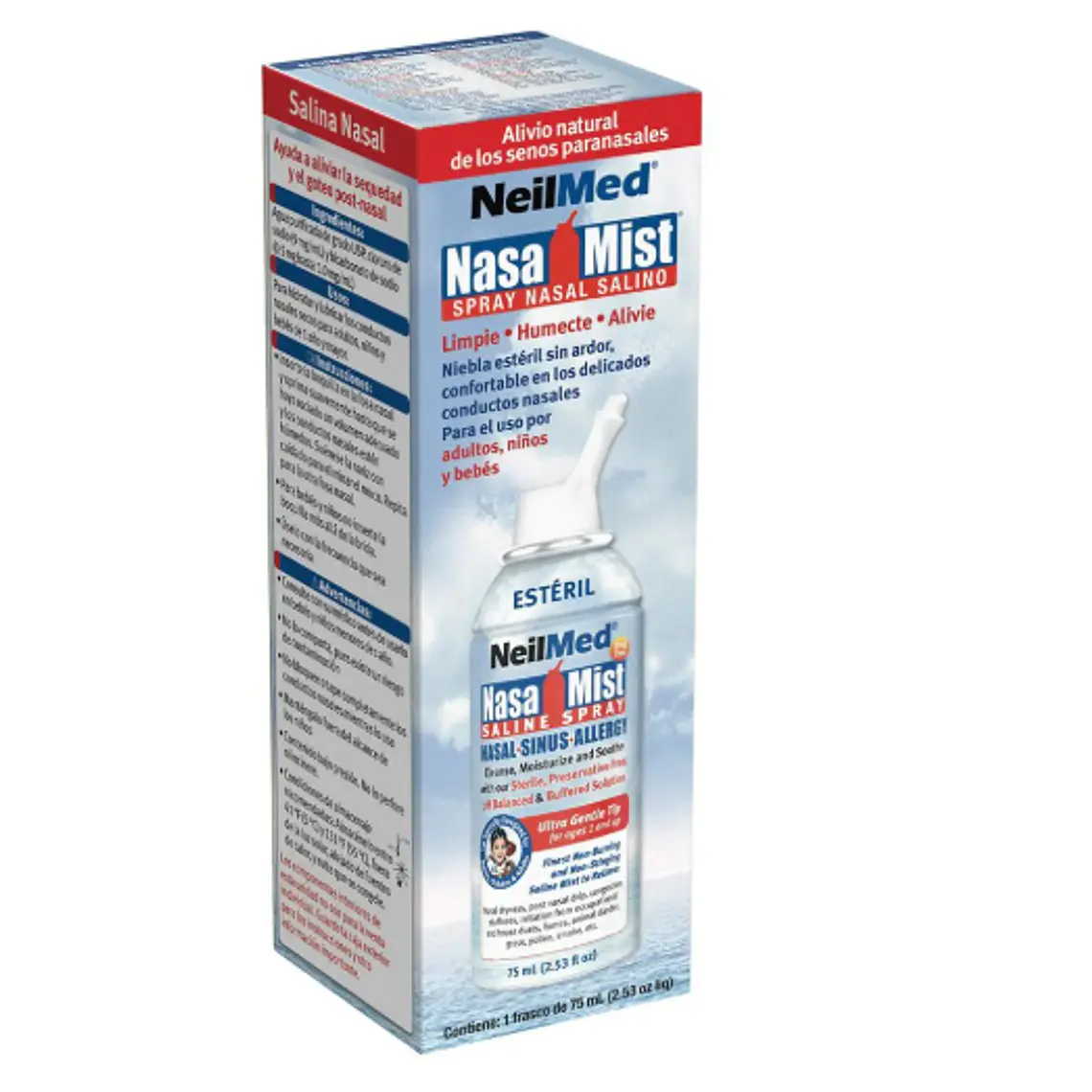 Nasamist Isotónico Spray nasal 0,9 % 75 ml. 1