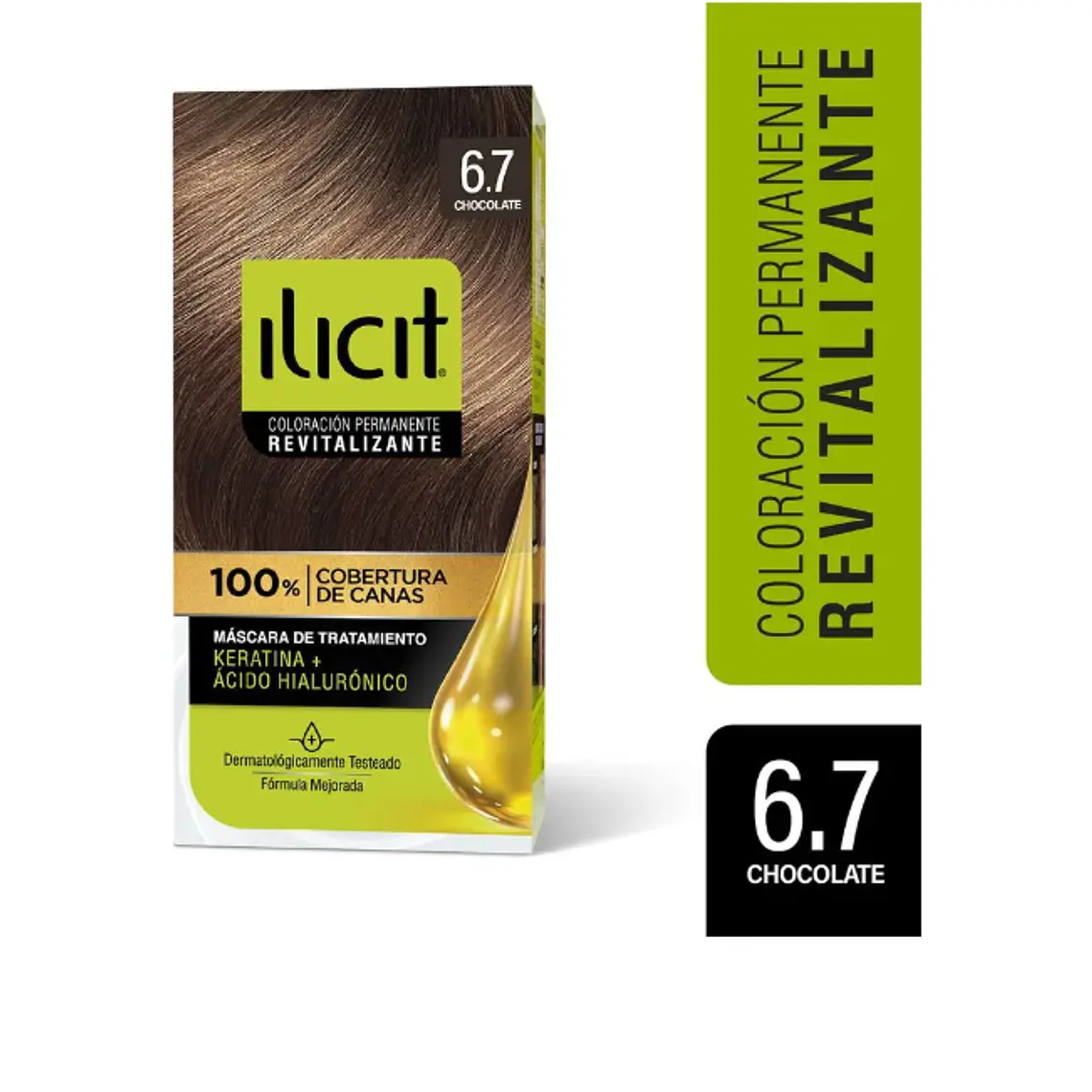 Tinte para el cabello Ilicit revitalizante 6.7 Chocolate. 1