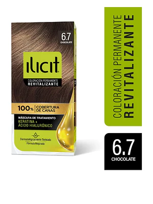 Tinte para el cabello Ilicit revitalizante 6.7 Chocolate.