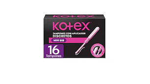Kotex Tampón con aplicador Mini 16 Unidades.
