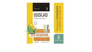 Tintura Issue Eco Keratina N°3 Castaño oscuro.