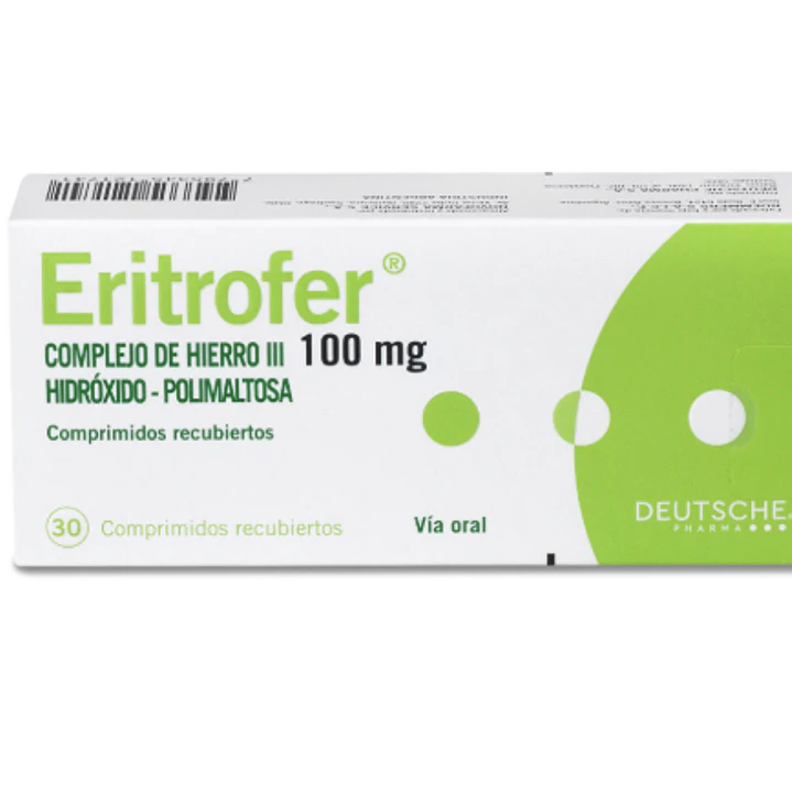 Eritrofer Hierro 100 mg 30 Comprimidos recubiertos. 1