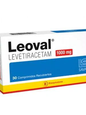 Leoval (B) Levetiracetam 1000 mg 30 Comprimidos recubiertos.