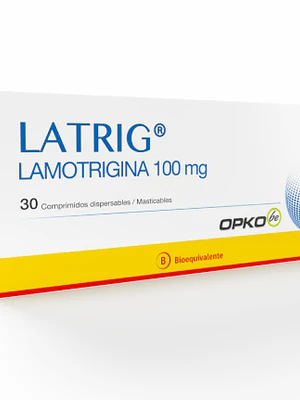 Latrig (B) Lamotrigina 100 mg 30  Comprimidos dispersables.