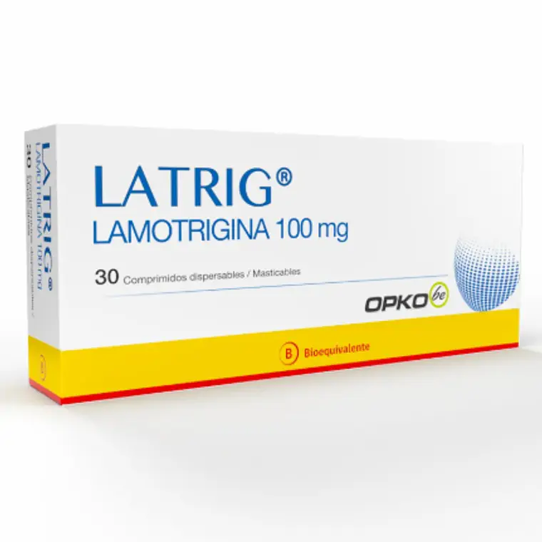 Latrig (B) Lamotrigina 100 mg 30  Comprimidos dispersables. 1