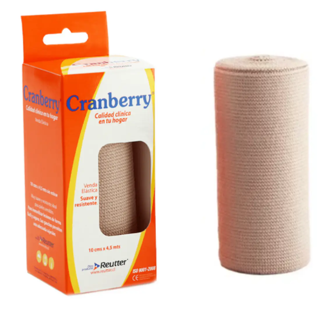 Venda Elastica Piel 10 cm x 4,5 mt. Cranberry, Reutter 1