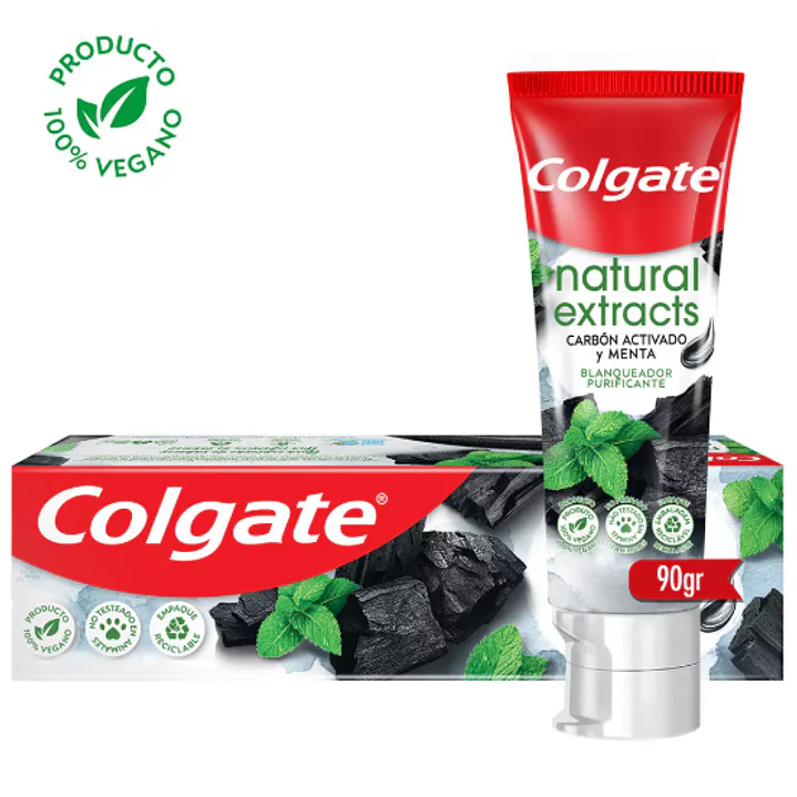 Crema dental Naturals extracts Carb{on activado 90 g. 1