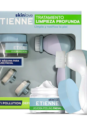 Estuche Tratamiento de limpieza profunda Máquina peeling + Crema jojoba facial. Etienne