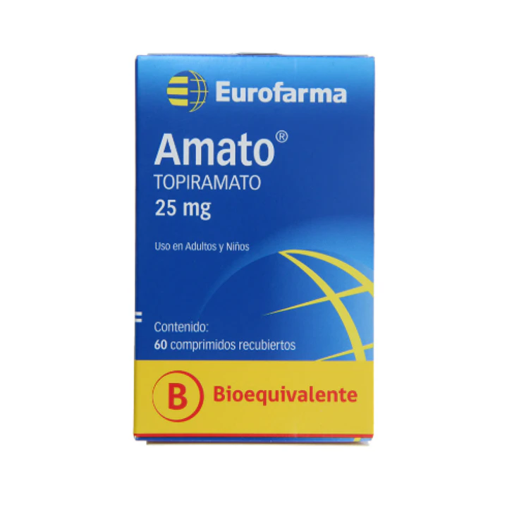 Amato (B) Topiramato 25 mg 60 Comprimidos 1