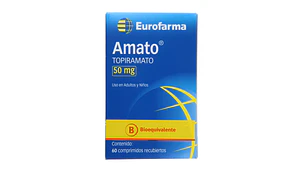 Amato (B) Topiramato 50 mg 60 Comprimidos.