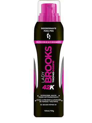 Brooks Lady 42K Desodorante de pies Spray 100 g.