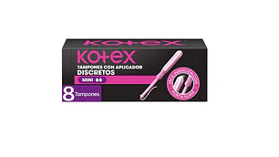 Kotex Tampón con aplicador Mini 8 Unidades.
