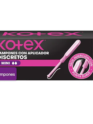 Kotex Tampón con aplicador Mini 8 Unidades.