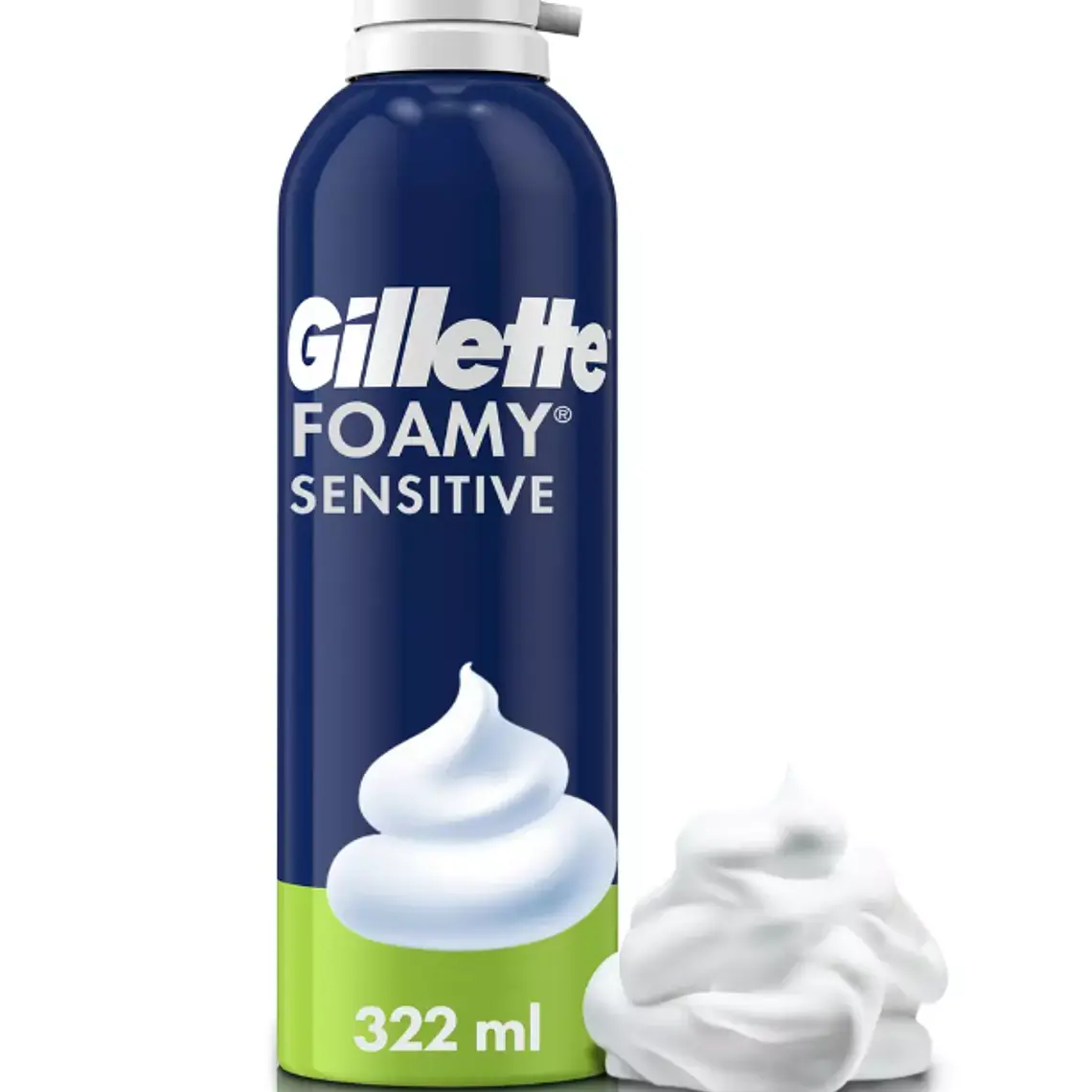 Gillette Espuma de afeitar Foamy Sensitive 322 ml. 1