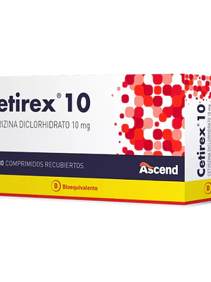 Cetirex (B) Cetirizina 10 mg 30 Comprimidos recubiertos.