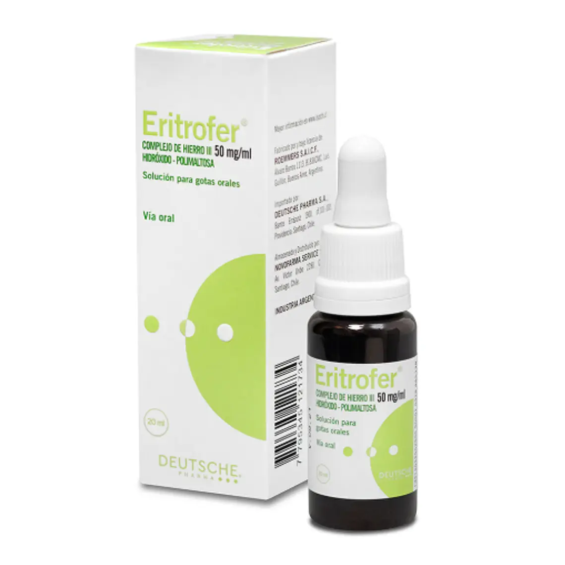 Eritrofer Hierro 50 mg Gotas 20 ml. 1