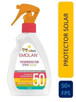 Emolan Fotoprotector solar FPS 50 + Niños  Gatillo 240 ml.