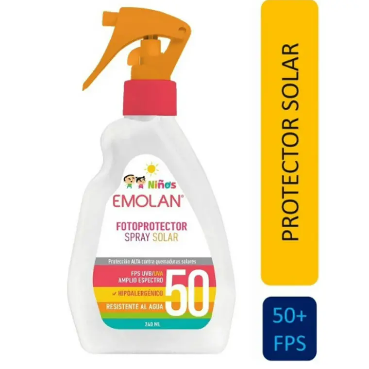 Emolan Fotoprotector solar FPS 50 + Niños  Gatillo 240 ml. 1