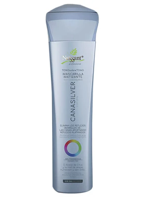Mascarilla matizante capilar Canas Silver tono sobre tono sin sal 300 ml. Naissant.