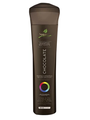 Mascarilla matizante capilar Chocolate tono sobre tono sin sal 300 ml. Naissant.
