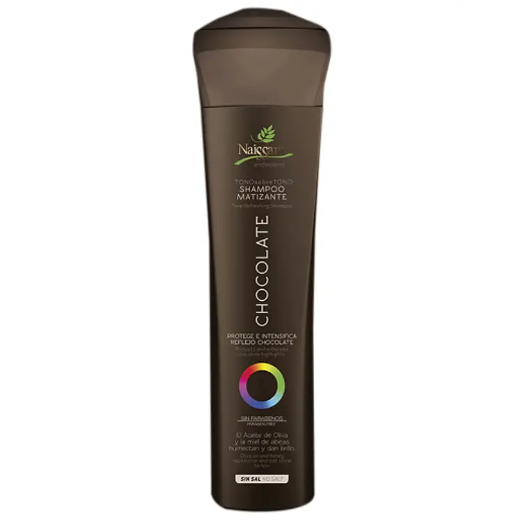 Mascarilla matizante capilar Chocolate tono sobre tono sin sal 300 ml. Naissant. 1