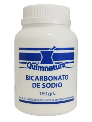 Bicarbonato de sodio Pote 150 g. Quimnatura