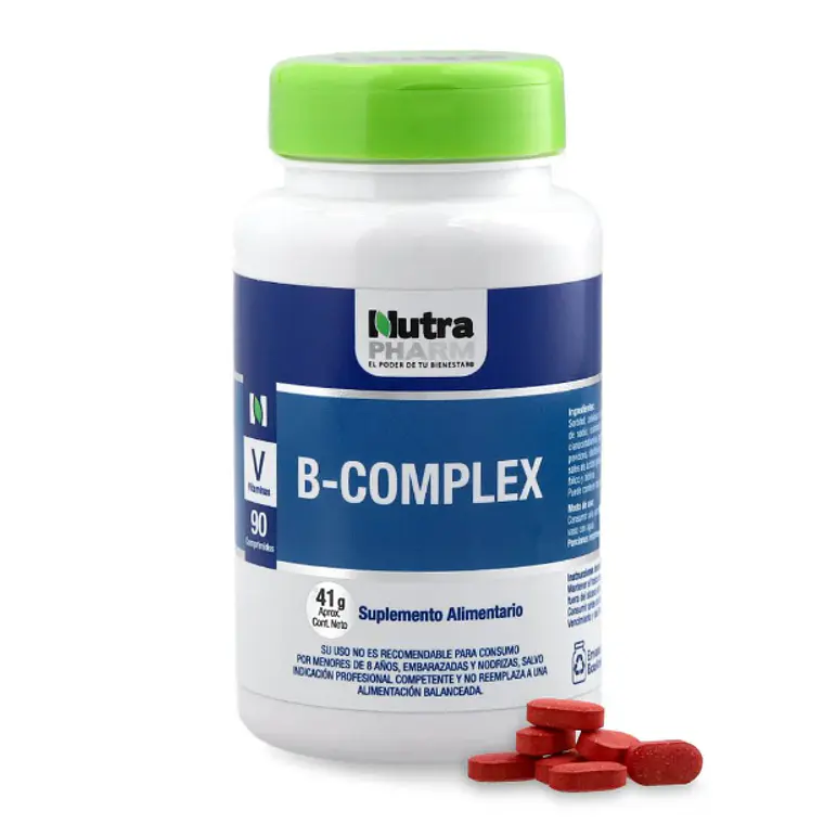 B-Complex 90 Cápsulas. Nutra Pharm 1