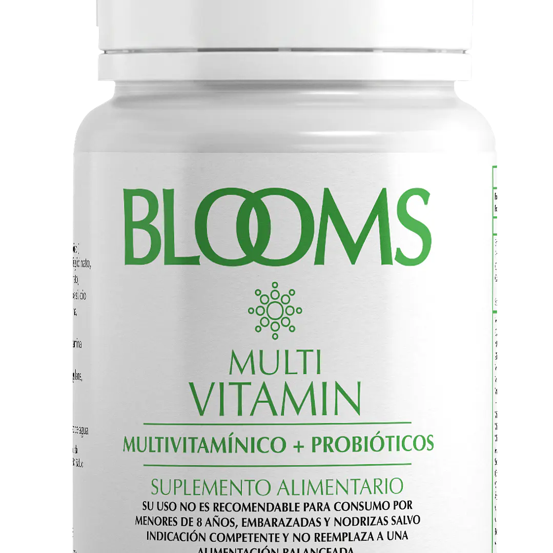 Multivitamin y Probiotico 60 Cápsulas. Blooms  1