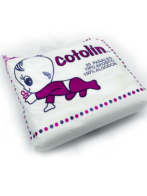 Cotolín 20 pañales tipo apósito.
