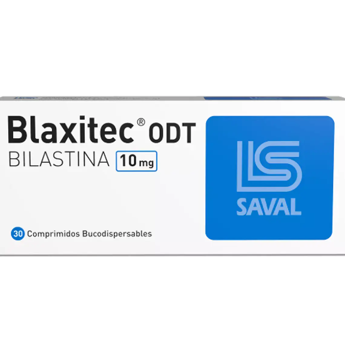 Blaxitec ODT Bilastina 10 mg 30 Comprimidos. 1
