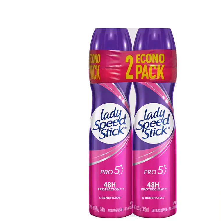 Lady speed stick Desodorante Pro 5 Spray 91 g Pack 2 Unidades. 1