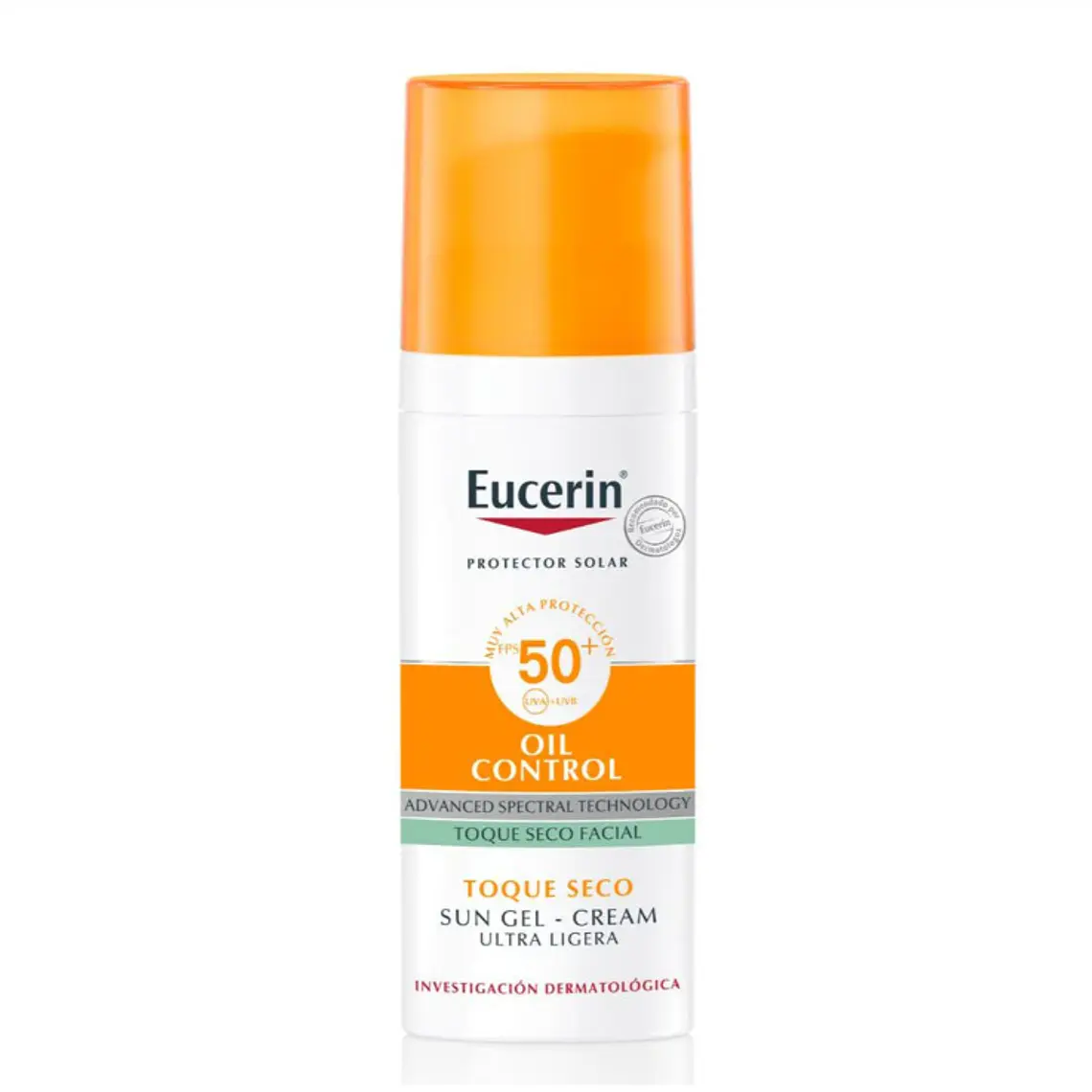 Eucerin Protector Solar FPS 50 + Facial Gel crema oil Control Toque seco 50 ml. 1
