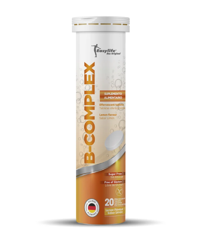 B-Complex Sabor limón 20 Tabletas efervescentes. Easylife